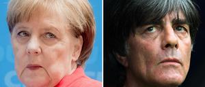 Bundeskanzlerin Angela Merkel und Bundestrainer Joachim Löw sind in einer ähnlichen Lage.