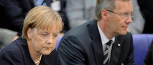 Angela Merkels Umfragewerte sind trotz der Affäre Wulff gut.