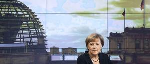 Bundeskanzlerin Angela Merkel beim ARD-Sommerinterview in Berlin.