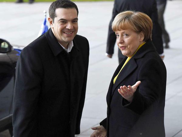 Alexis Tsipras und Angela Merkel