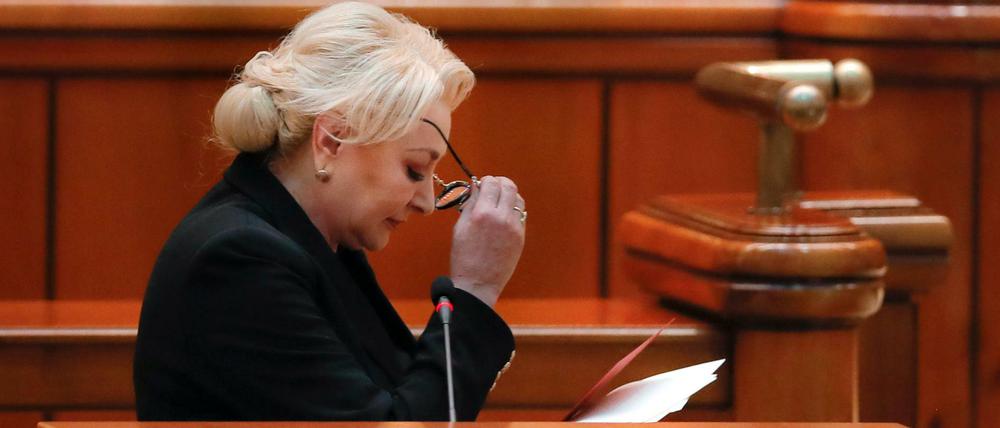 Rumäniens Regierungschefin Viorica Dancila wurde kürzlich vom Parlament das Misstrauen ausgesprochen.