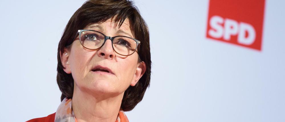 SPD-Chefin Saskia Esken fordert neue Regelungen.