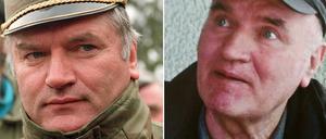 Ratko Mladic 1994 und 2011.