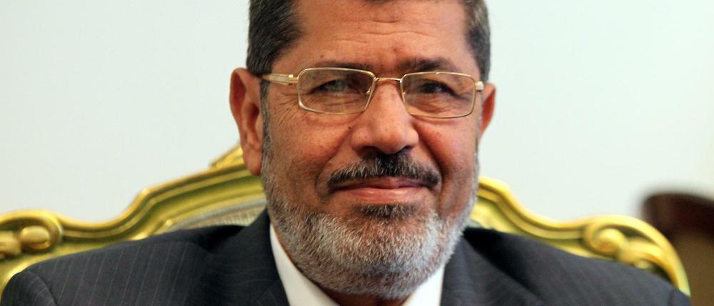 Der damalige ägyptische Präsident Mohammed Mursi im Jahre 2012.