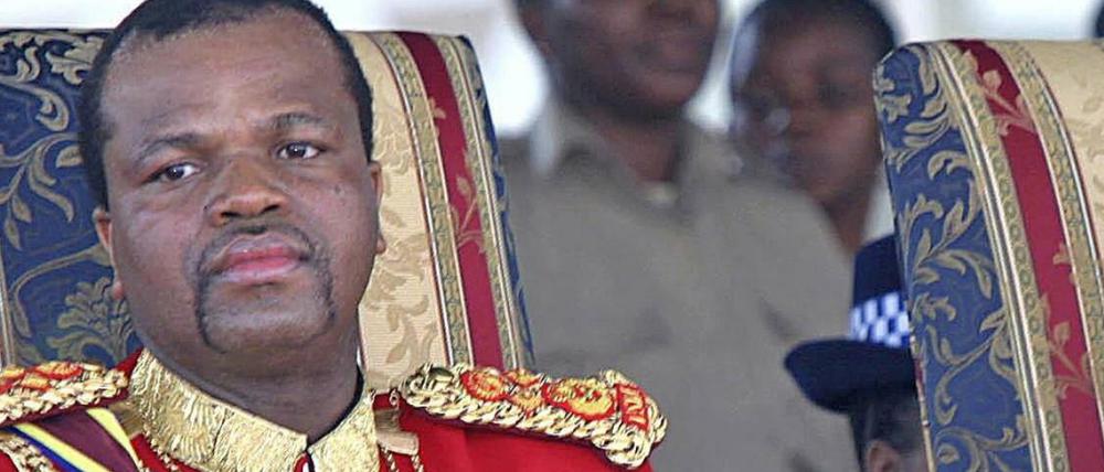 Auf diesem Foto aus dem Jahr 2005 feierte König Mswati III., Herrscher in Swasiland, seinen 37. Geburtstag.