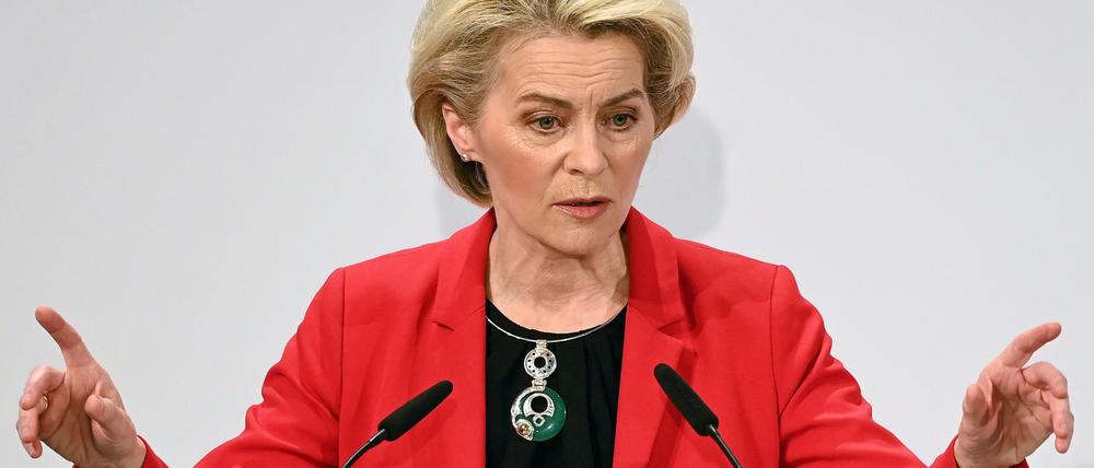 EU-Kommissionschefin Ursula von der Leyen auf der Münchner Sicherheitskonferenz.