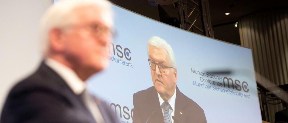Bundespräsident Frank-Walter Steinmeier eröffnet die 56. Münchner Sicherheitskonferenz.