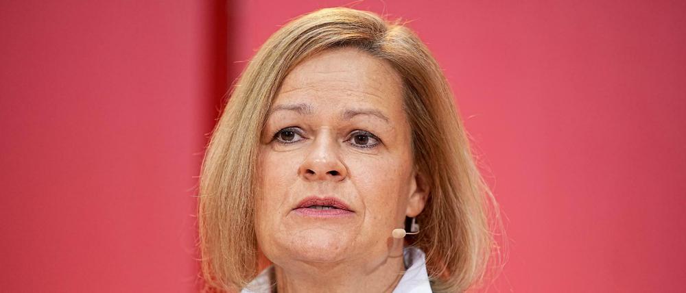 Will das Netzwerkdurchsuchungsgesetz durchsetzen: Nancy Faeser (SPD).