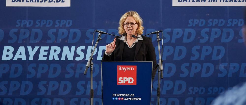 gVor der Niederlage: Umfragen sagen für die bayerische SPD-Spitzenkandidatin Natascha Kohnen kein gutes Wahlergebnis voraus.