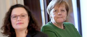 Andrea Nahle und Angela Merkel haben am Abend einiges zu klären.