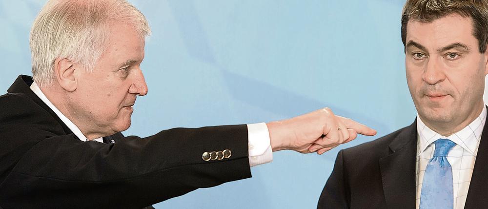Alphatiere: Bayerns Ministerpräsident Horst Seehofer (links) und sein Kronprinz Markus Söder.