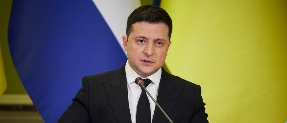Wolodymyr Selenskyj, Präsident der Ukraine (am 2. Februar 2022 in Kiew)