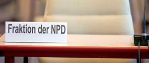 Verlassen. Die NPD hat ihre Mandate in Sachsen verloren.