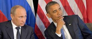 Nicht immer Freunde: Russlands Präsident Putin und US-Präsident Barack Obama.