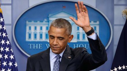 Abschied von der Presse: Der scheidende US-Präsident Barack Obama 