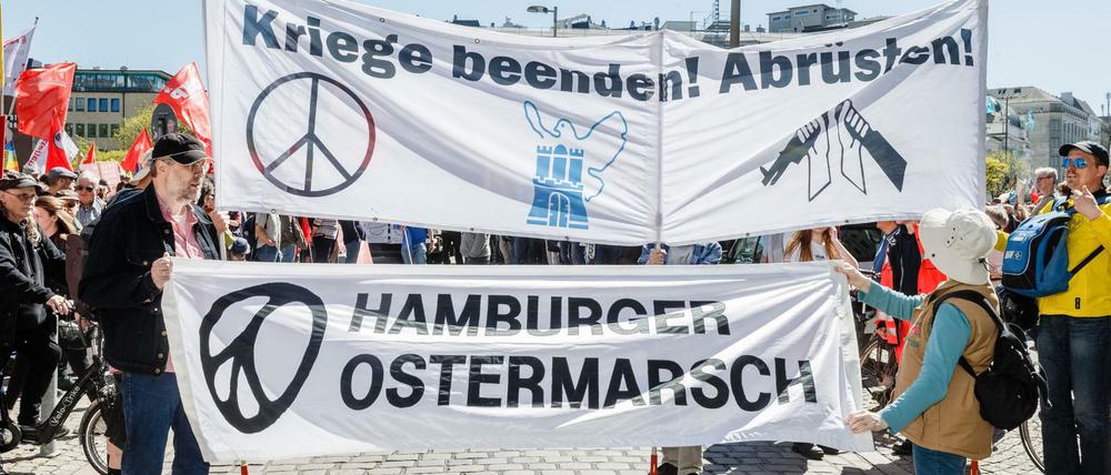 Wenig Resonanz: Ostermärsche 2019, hier in Hamburg. 