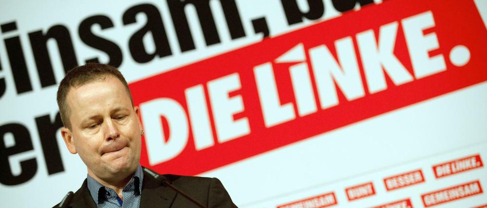 Der Landesvorsitzende der Berliner Linken, Klaus Lederer, spricht am vergangenen Freitag in Berlin zu den Delegierten des 5. Landesparteitages. 