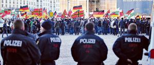 Katalysator oder Konkurrent für die AfD? Pegida-Kundgebung in Dresden.