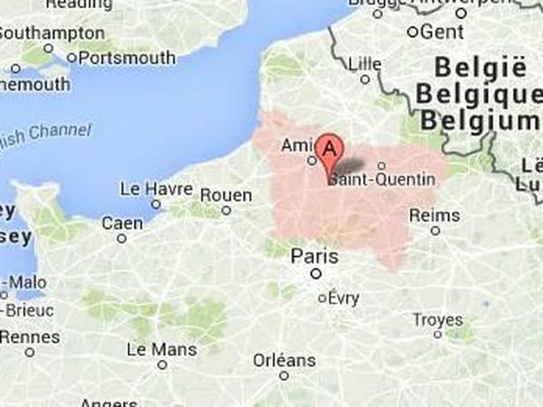 Die Picardie im Nordosten Frankreichs. Dort wurde die höchste Terrorwarnstufe ausgerufen.