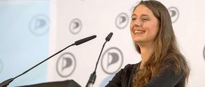 Bundesparteitag Piratenpartei in Neumarkt: Katharina Nocun ist die neue politische Geschäftsführerin der Piratenpartei.