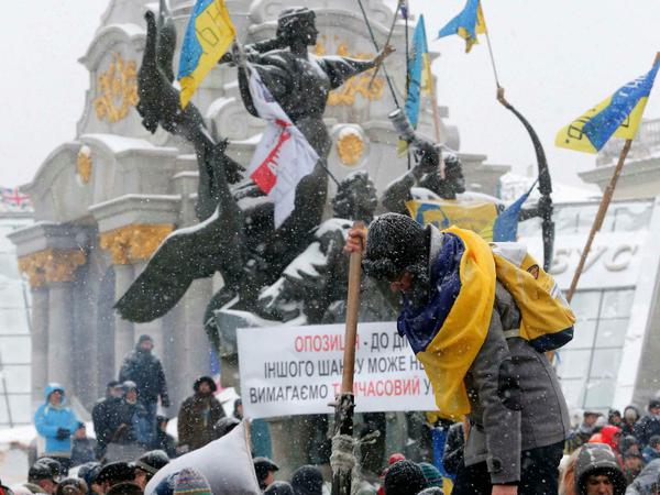 Die pro-europäischen Proteste auf dem Maidan von 2013 hatten ihren Ursprung im Stopp der EU-Assoziierung. 