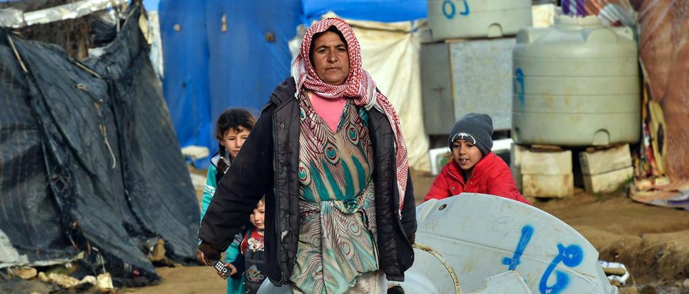 Kaum genug, um zu überleben. Syrische Flüchtlinge wie hier im Libanon leben oft in extremer Armut.