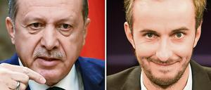 Der türkische Premier Ministerpräsidenten Recep Tayyip Erdogan (links) hat Jan Böhmermann angezeigt.