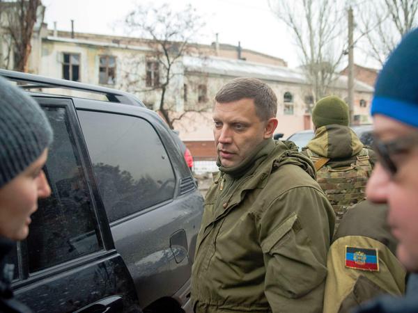 Der Chef der selbsternannten Volksrepublik Donezk, Alexander Sachartschenko, im Januar