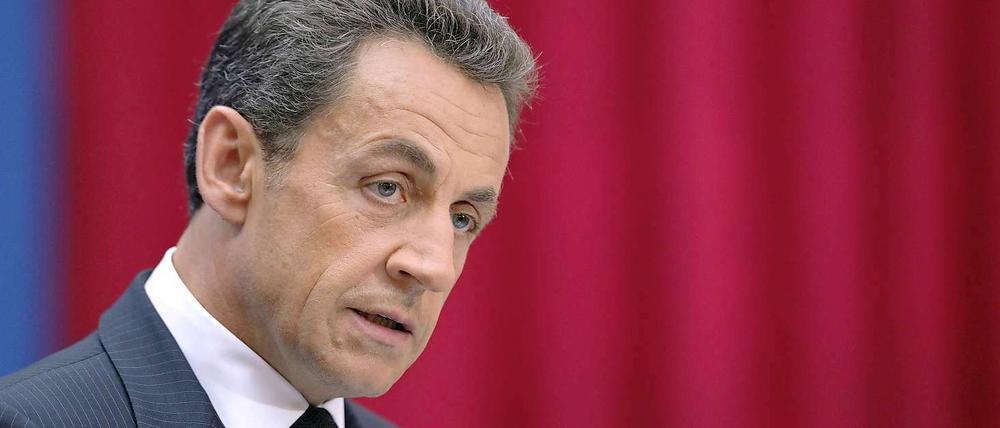 Nicolas Sarkozy sah schon mal zufriedener aus.