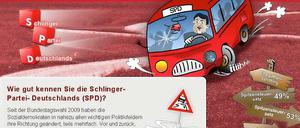 Immer auf die kleinen Dicken: Auf der Webseite www.schlinger-partei.de macht die CDU explizit Front gegen die SPD.