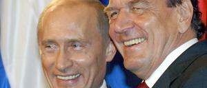 Beste Freunde. Putin und Schröder. 