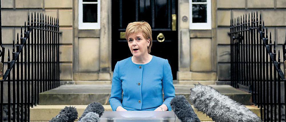 Schottlands Regierungschefin Nicola Sturgeon hat seit der Brexit-Entscheidung mehrfach mit einem erneuten Referendum gedroht.