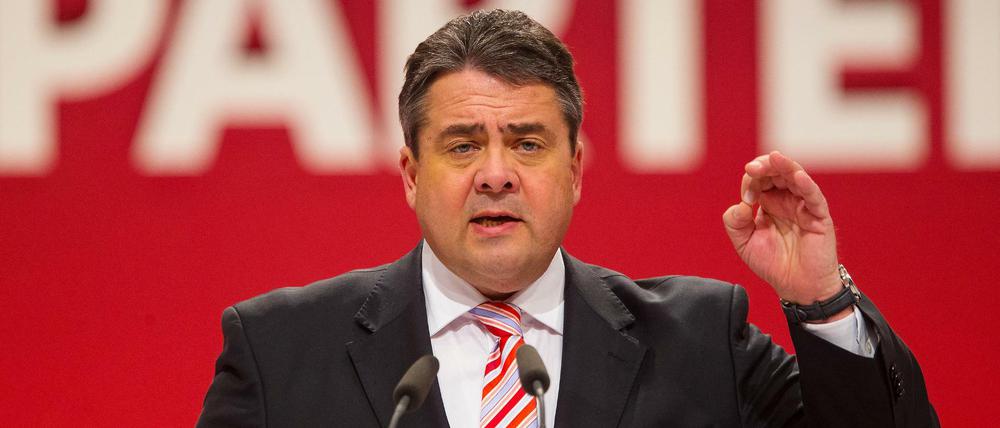 Der frühere SPD-Vorsitzende Sigmar Gabriel auf dem Bundesparteitag 2013.