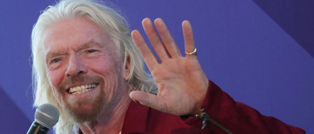 Richard Branson ist Chef des privaten Raumfahrtunternehmens Virgin Galactic.