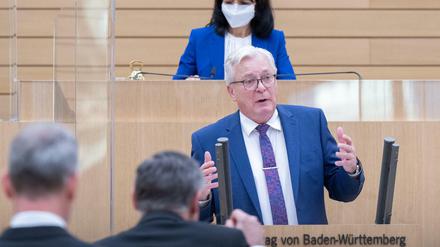 Bernd Gögel, AfD-Fraktionsvorsitzender in Baden-Württemberg, wird aufgefordert, einen Nachrücker abzulehnen. (Archiv)