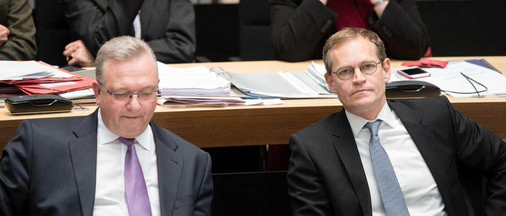 Gegen Ende der Legislaturperiode wird der Zwist zwischen Michael Müller und Frank Henkel immer größer.