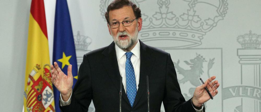 Spaniens Premierminister Mariano Rajoy gibt sich im Katalonien-Konflikt weiter kompromisslos.