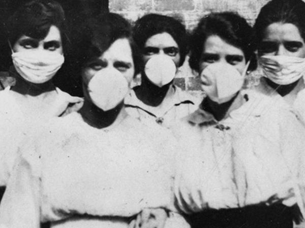 Schutzmasken kannte die Welt schon vor 100 Jahren - wegen der Spanischen Grippe.