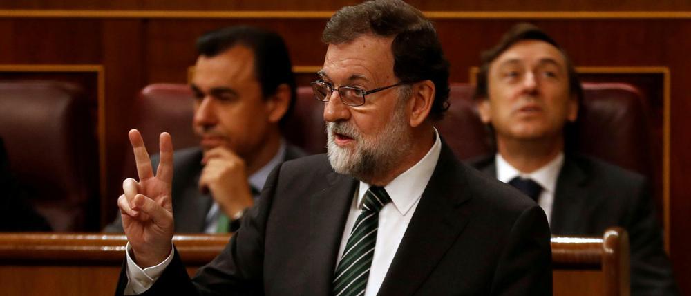 Harte Linie gegen Katalonien: Spaniens Ministerpräsident Mariano Rajoy 