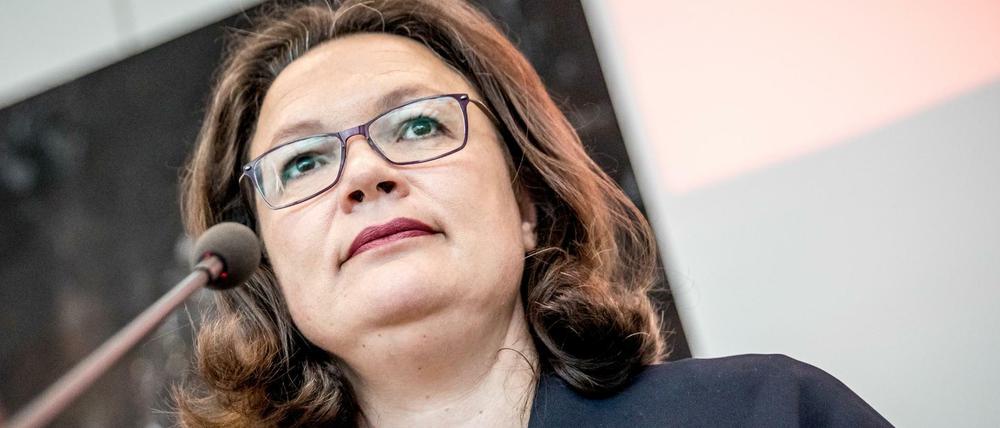 Die Haltung von SPD-Chefin Andrea Nahles zur Flüchtlingsfrage ist in der Partei umstritten.