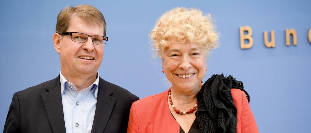 Vetraute: SPD-Vize Ralf Stegner und die Chefin der SPD-Grundwertekommission, Gesine Schwan.