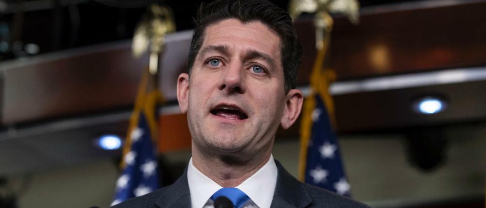Paul Ryan, Sprecher des US-Repräsentantenhauses, verkündet, dass er sich nicht zur Wiederwahl aufstellen lassen wird. 