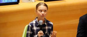 Greta Thunberg beim UN-Jugendklimagipfel