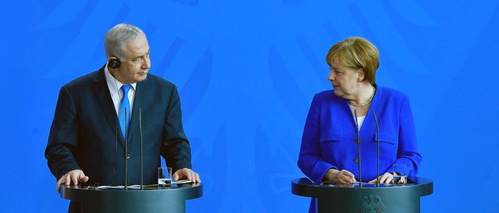Israels Premier Netanjahu und Kanzlerin Merkel sind nicht immer einer Meinung.