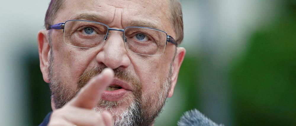 SPD-Kanzlerkandidat Martin Schulz am Samstag in Mainz.