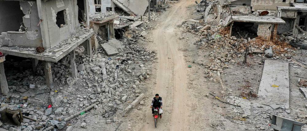 Zerstörtes Land. Der Wiederaufbau Syriens würde zwischen 200 und 400 Milliarden Dollar kosten.
