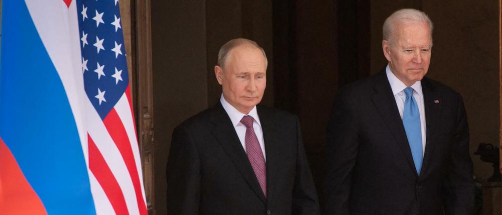 US-Präsident Joe BIden und der russische Präsident Wladimir Putin im Juni 2021 in Genf
