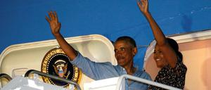 Die Obamas haben den Jahreswechsel auf Hawaii verbracht und sind inzwischen wieder nach Washington zurückgekehrt. 