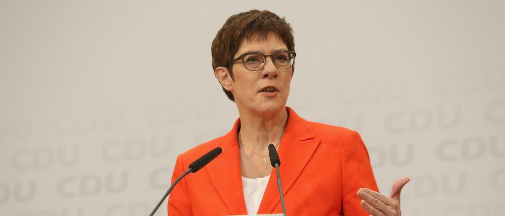 Herber Rückschlag auf dem Weg zur Kanzlerkandidatur: Annegret Kramp-Karrenbauer (CDU).