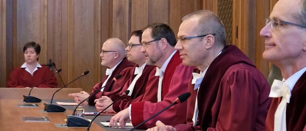 Die Richter des Bundesverwaltungsgerichts am Dienstag in Leipzig.
